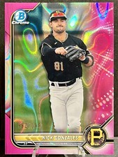 2022 Bowman Chrome Nick Gonzalez Prospect Fuchsia Lava Refractor BCP-77 /199