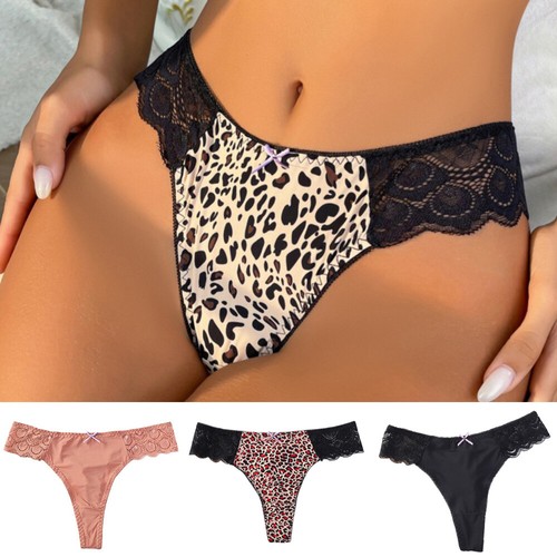 Frauen String G-String-Knicker Dessous Leopard Gedruckt Sexy / N Nahtlos ⑩ - Bild 3 von 28