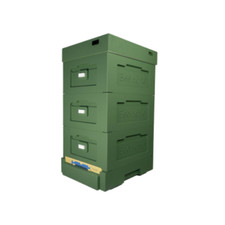 Bienenbeute-Zander ; Styroporbeute; Bienenzarge, mit Hygieneboden(Grün)