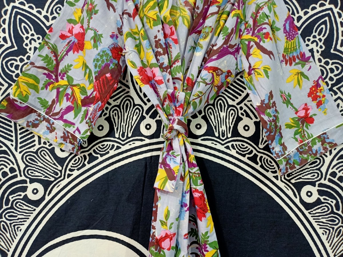 Bellissimo abito Kimono di cotone Kimono accappatoio da - Etsy Italia