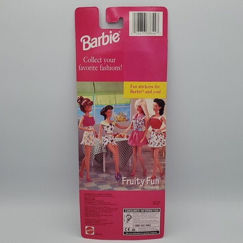 Barbie Vintage 1998 Fruity Fun Fashions Vestito E Scarpe Ciliegia - Foto 2 di 6