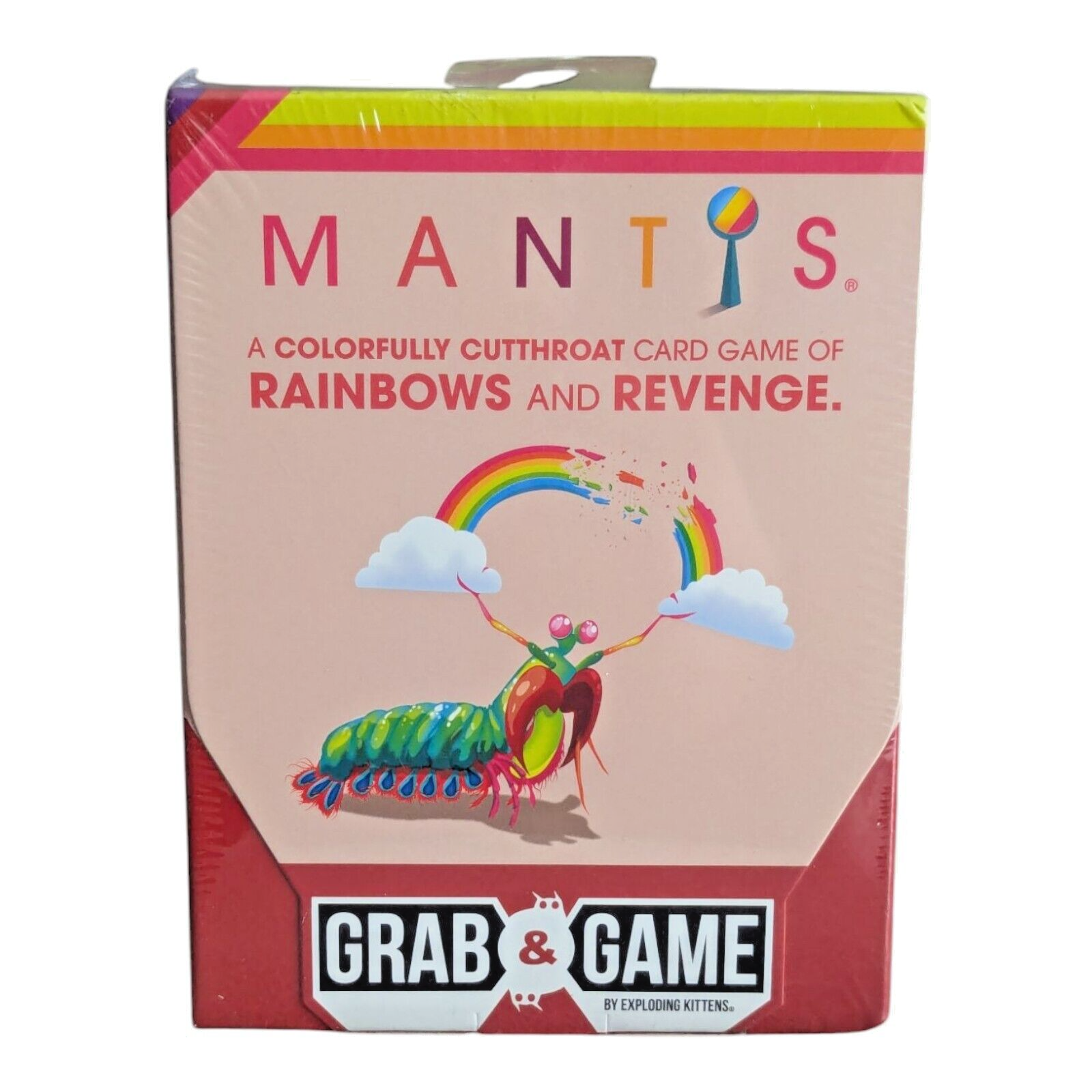 Mantis Card Game Rainbows & Revenge Pocket Travel Game by Exploding Kittens