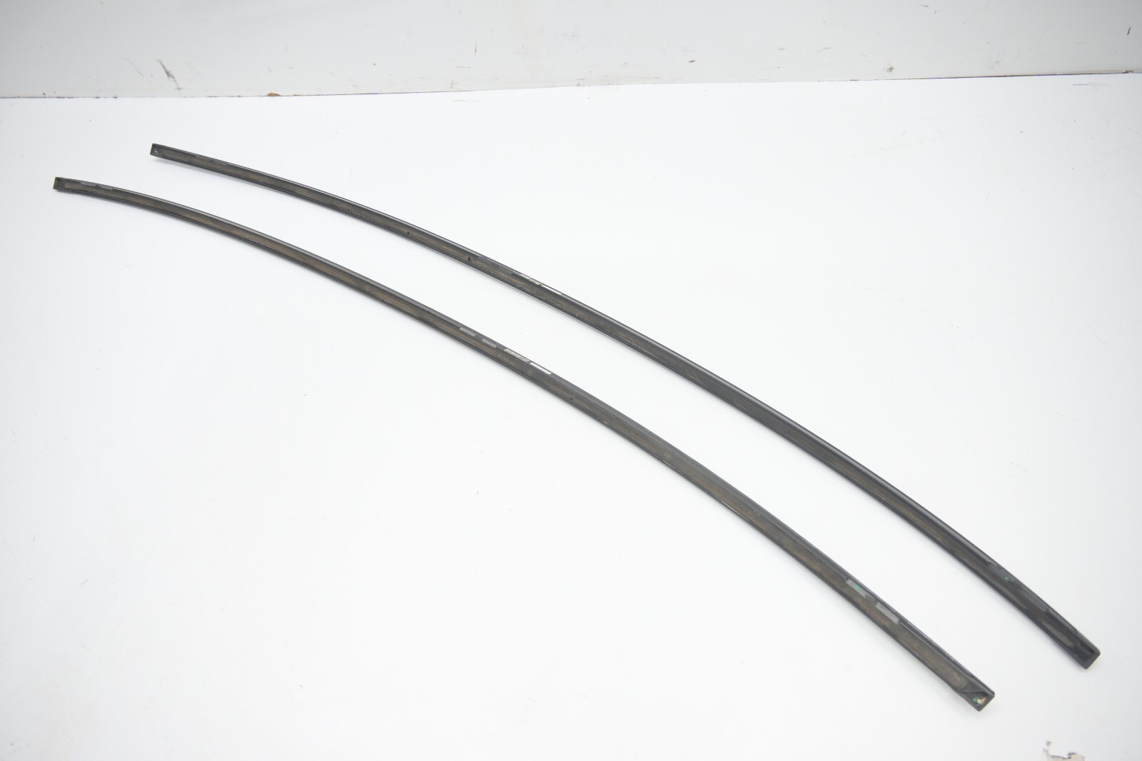 ⭐ 14-21 Maserati Ghibli Roof Rail Drip Molding Right & Left Trim Set Black Oem