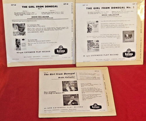 8 x IRISH FOLK /CELTIC & IRISH SONGSTERS 7" VINYL SINGLES BELTONA RECORDS - Picture 16 of 18