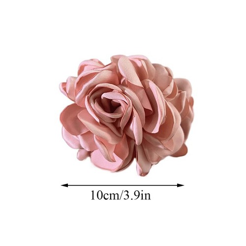 Große Rose Blumen Haarspange Haarspange Kiefer Clip Schleife Braut C8 - Bild 3 von 16