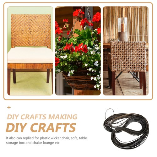 Synthetic Rattan Furniture Wicker Repair Kit Materials Baby Weaving Strips for - Picture 9 of 12