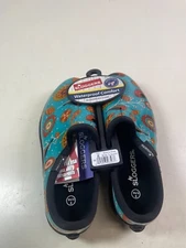 Sloggers Women's Garden Rubber Boot Turquoise Bird Print Womens Size 8