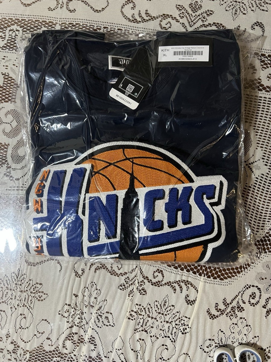 Kith for the New York Knicks City Vintage Nelson Crewneck
