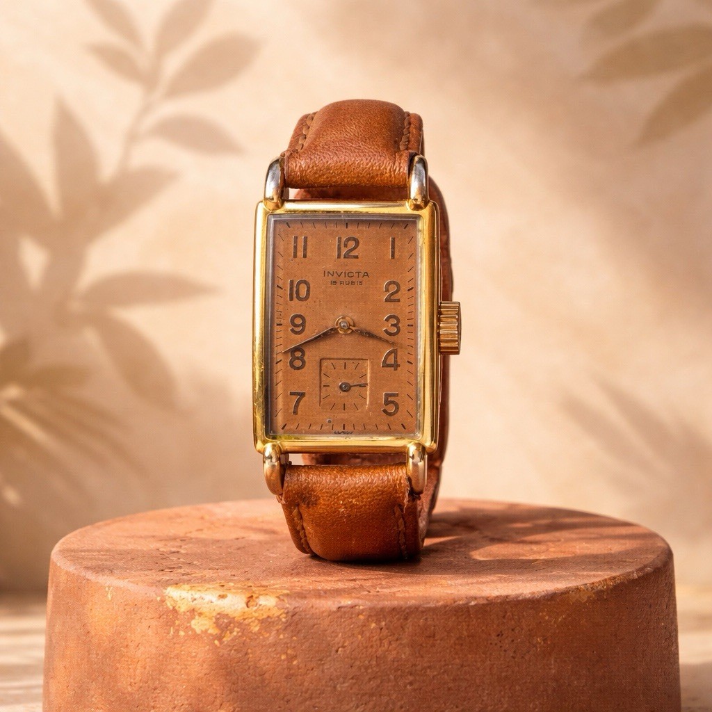 ✓ INVICTA - Rare Vintage - Swiss Watch - Mechanical/Hand Winding