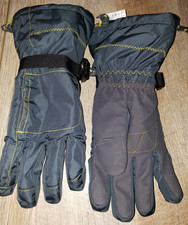 LANDS END boys WINTER GLOVES NICE LARGE 6 1/8- 6 3/4 BLUE PULL STRING CUFF WOW 