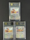 Pokémon 3pcs Chinese  cards Eevee GEM VOL.2 CBB2C Grade10