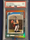 New ListingDonruss 2024 Rated Rookie Caleb Williams Optic Preview Red/Green #327 PSA 9
