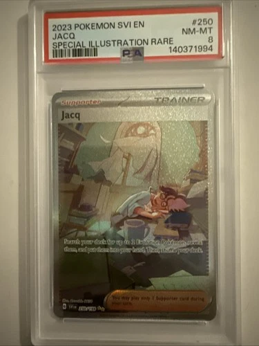 2023 POKEMON SVI EN-SCARLET & VIOLET SPECIAL ILLUSTRATION RARE #250 JACQ PSA 8