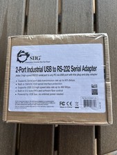 SIIG 2-Port Industrial USB to RS-232 Serial Adapter ID-SC0611-S1 New Sealed