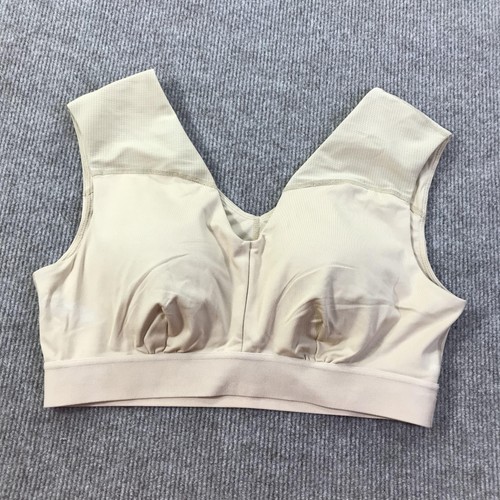 Tommie Copper Sports Bra Womens XL Beige Copper Znergy Compression Athletic Yoga - Picture 2 of 10
