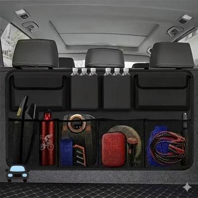 Auto Kofferraum Organizer 8 Fächer Tasche Rücksitz Aufbewahrung SUV Hatch Robust