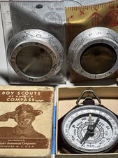 Vintage BSA Compass Lot (3) Taylor Instrument Co. Orienteering Compasses