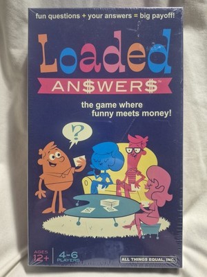 Loaded Answers: Party Card Game Where Funny Meets Money 180 New Questions NEW 