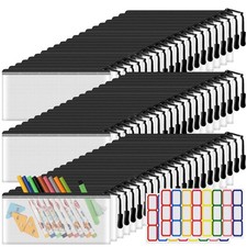60 Pack Mesh Zipper Pouch Bags Small Zipper Pencil Pouches 9.2 x 4.7 in Clear...