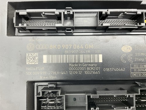 2013 AUDI A4 QUATTRO - Comfort Control Module / CCM / BCM * 8K0907064GM * OEM - Picture 2 of 10