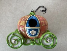 Disney Jim Shore ENCHANTED COACH CINDERELLA Pumpkin Bird Feeder Retired NWT