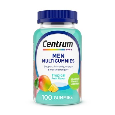 Centrum MultiGummies for Men 18 and Over, 100 Count 100 (Pack of 1)