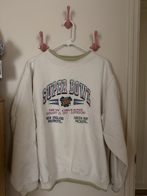 Alpine Cotton Super Bowl XXXI Patriots Packers NFL Sweatshirt XL