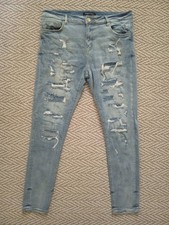 Embellish Skinny Distressed Light Wash Stretc...