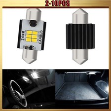 Auxito 36mm Festoon 6418 Led Map Dome Interior Light Bulbs White Canbus 2-10x