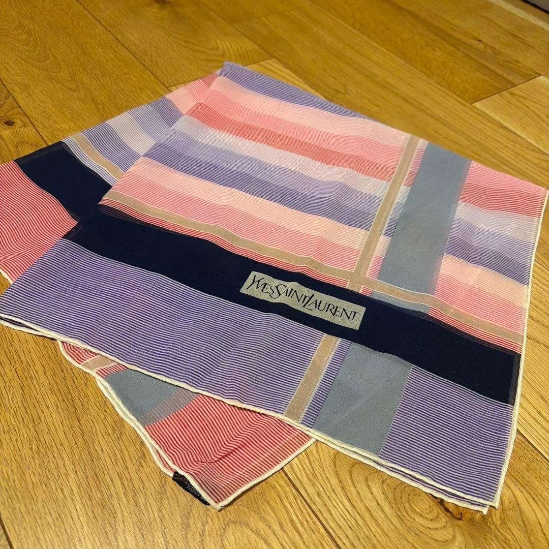 Saint Laurent Pink Silk Scarves & Wraps for Women for sale  display picture 1