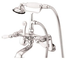 Kingston Brass CC56T Vintage Wall Mounted Clawfoot Tub Filler - Chrome