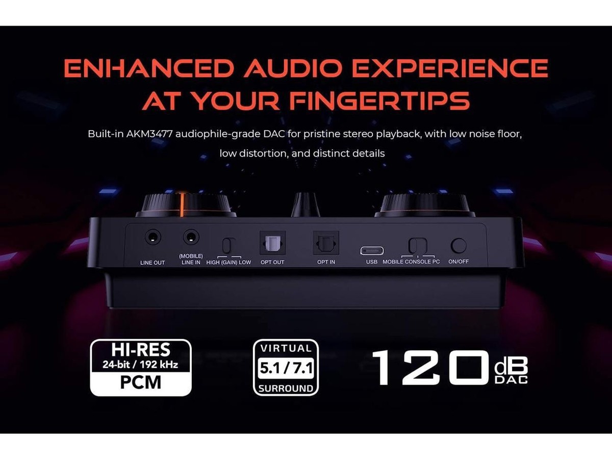 その他 Creative Sound Blaster GC7 USB DAC Sound Blaster GC7 Game Streaming USB DAC and Amp with