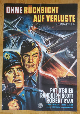 Ohne Rücksicht auf Verluste (Kinoplakat '60) - Pat O'Brien / Randolph Scott