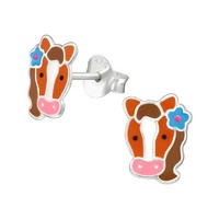 Ohrstecker Pferd Pony Kinder Ohrringe Sterling Silber 925 MäDchen Geschenk