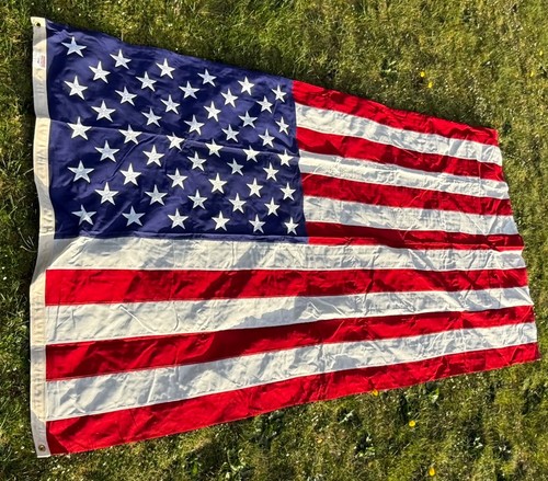 Vintage Valley Forge Flag Co. 57 X 111 100% Cotton 50 Star American Flag