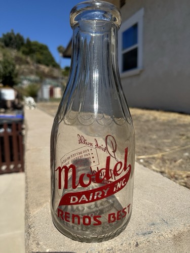 Model Dairy Inc. Reno, Nevada Quart ACL Milchflasche