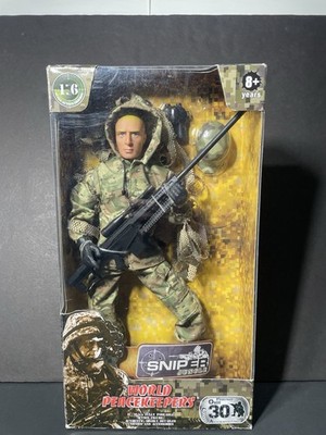 World Peacekeepers 1:6 Jungle Sniper 12'' Poseable Toy Figure & Accessories, Rare