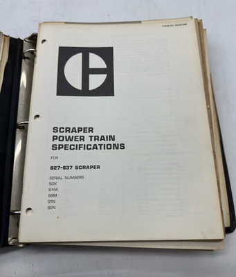 SCrapper Power Train Specification 627-637 Scraper Factory Service Manual Sku 49