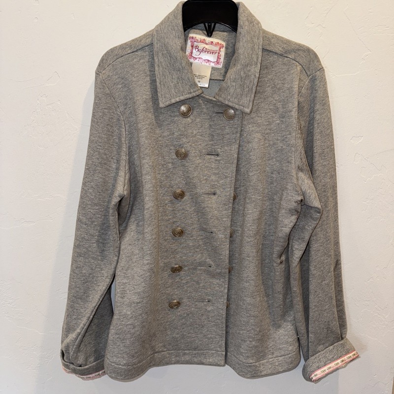 American Girl Caroline Abbott Silver Sparkle Military Inspired Jacket Size 12