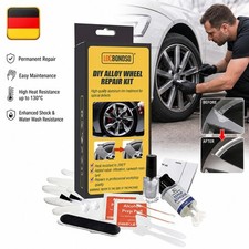 15PCS DIY Alufelgen Reparatur Set Silber Felgenreparaturset Kratzer Risse Dellen