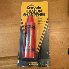 Vintage Crayola Crayon Sharpener Red Plastic By Binney Smith 1983