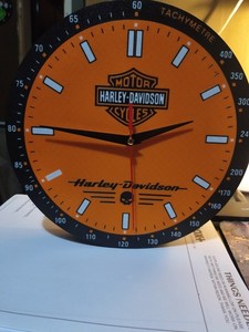 Harley Davidson Wall Clock 10.5” Smooth Sweep - Sportster Bagger Fat Boy