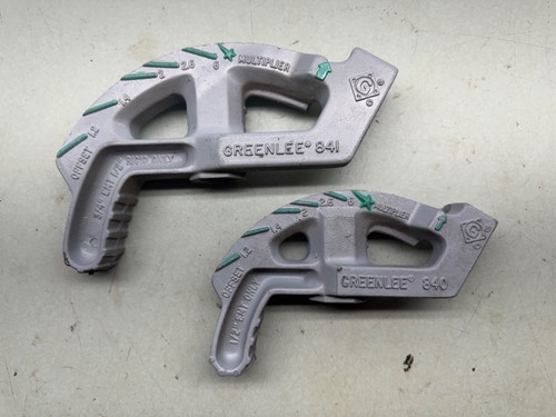 GREENLEE 841 Pipe Bender for 3/4" E.M.T. 1/2" Rigid Only & 840 1/2" EMT Only