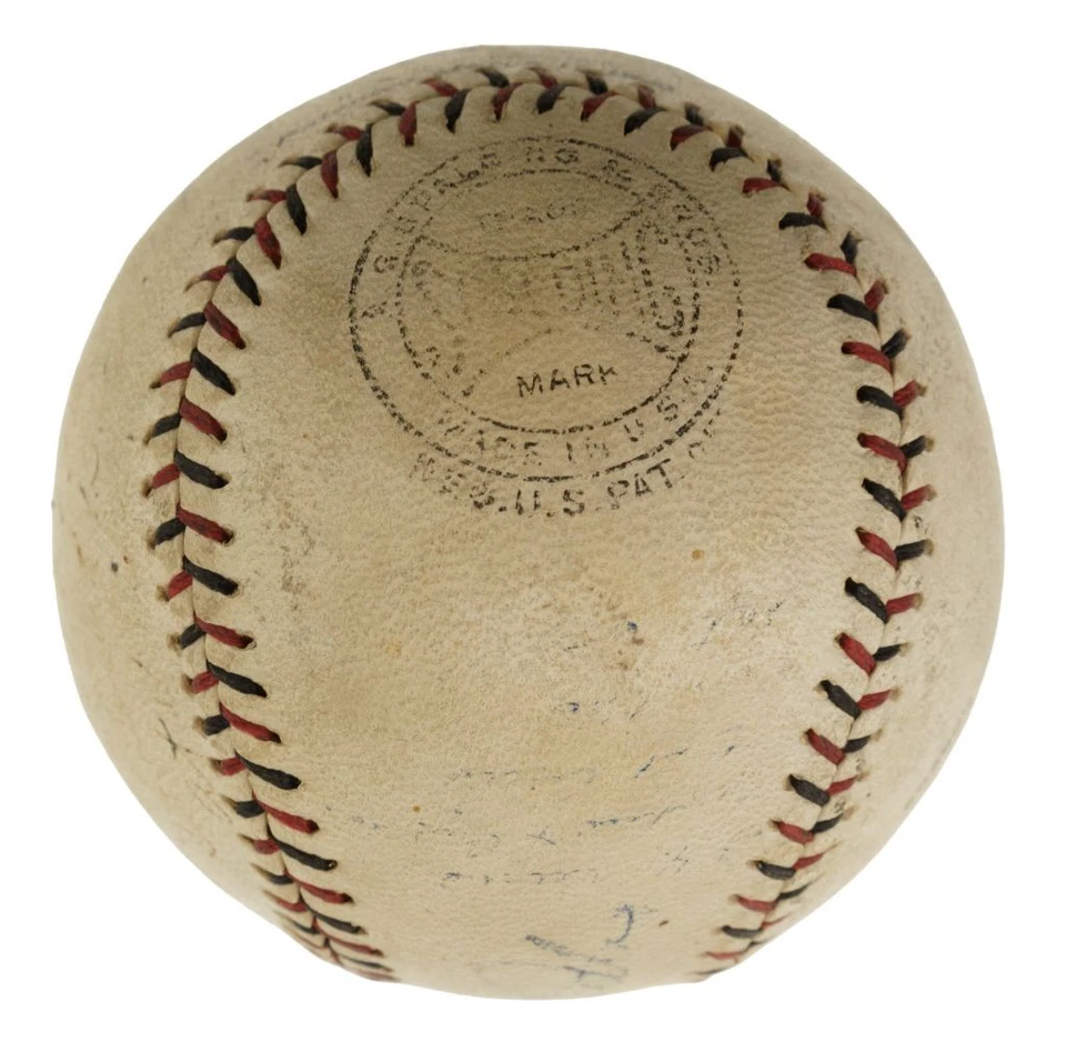 Babe Ruth Yankees 1920s Signed Official Spalding NL Baseball JSA ZZ44369 - Image 4 of 4