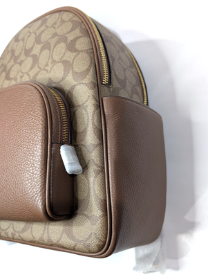 Coach Court Khaki/Sadle 2 Signature Coated Canvas & Leather