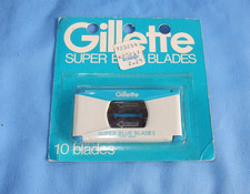 Gillette Super Blue Blades on Card - 10 Blades