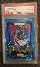 Jalen Carter #13/95 Rookie PSA 10 2023 Panini Prizm No Huddle Blue No.381 RC 🔥