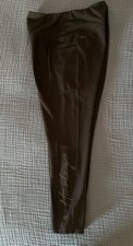 Hurley Womens Black Graphic High Waist Active Leggings Side Pockets Size Large