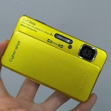 Green Sony Cyber-shot DSC-TX10 16.2MP CMOS Vintage Digital Camera Test Working