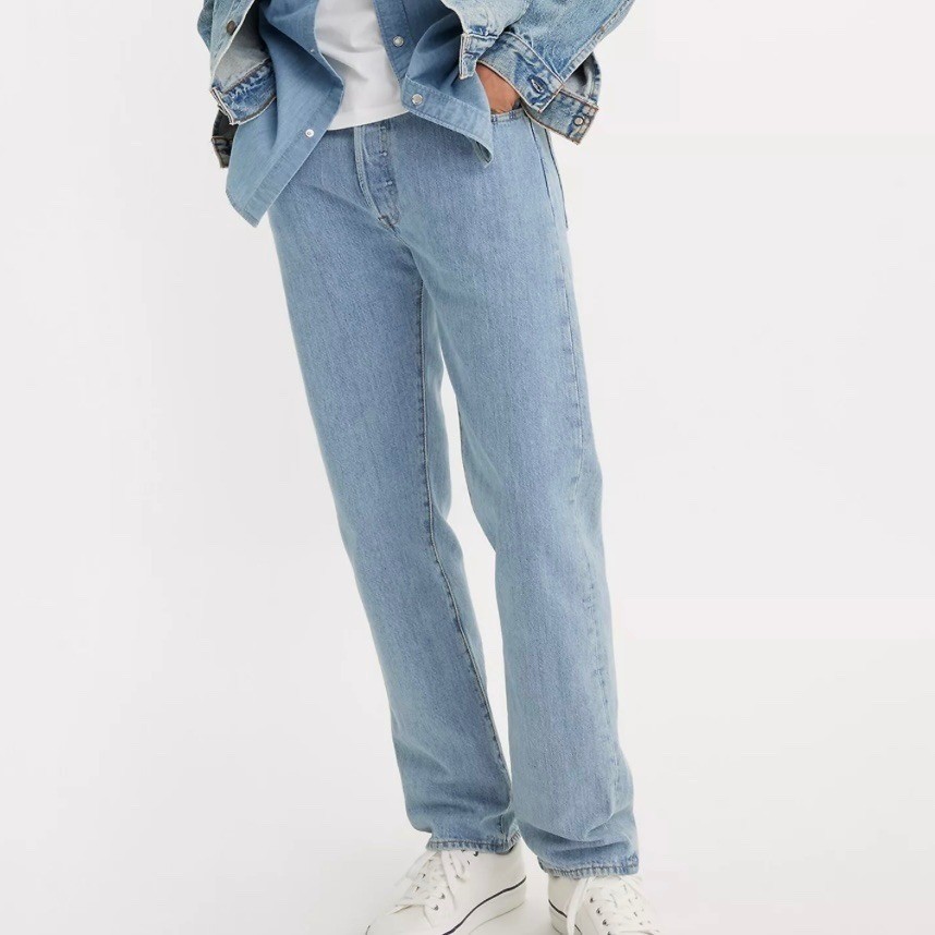 【ほぼ新品】LEVI'S 501 W42 L30 Levi's 501 Original Fit Jeans W42 L30 Button Fly Light Wash